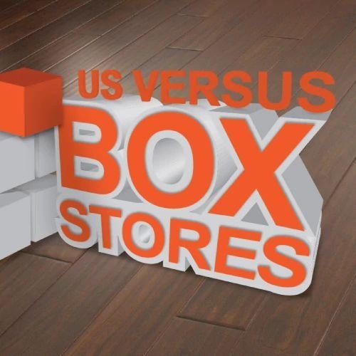 us vs box store Komplete Flooring Siren, WI